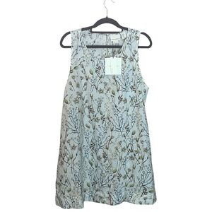 Cynthia Rowley 100% Linen Floral Sleeveless Women's Dress